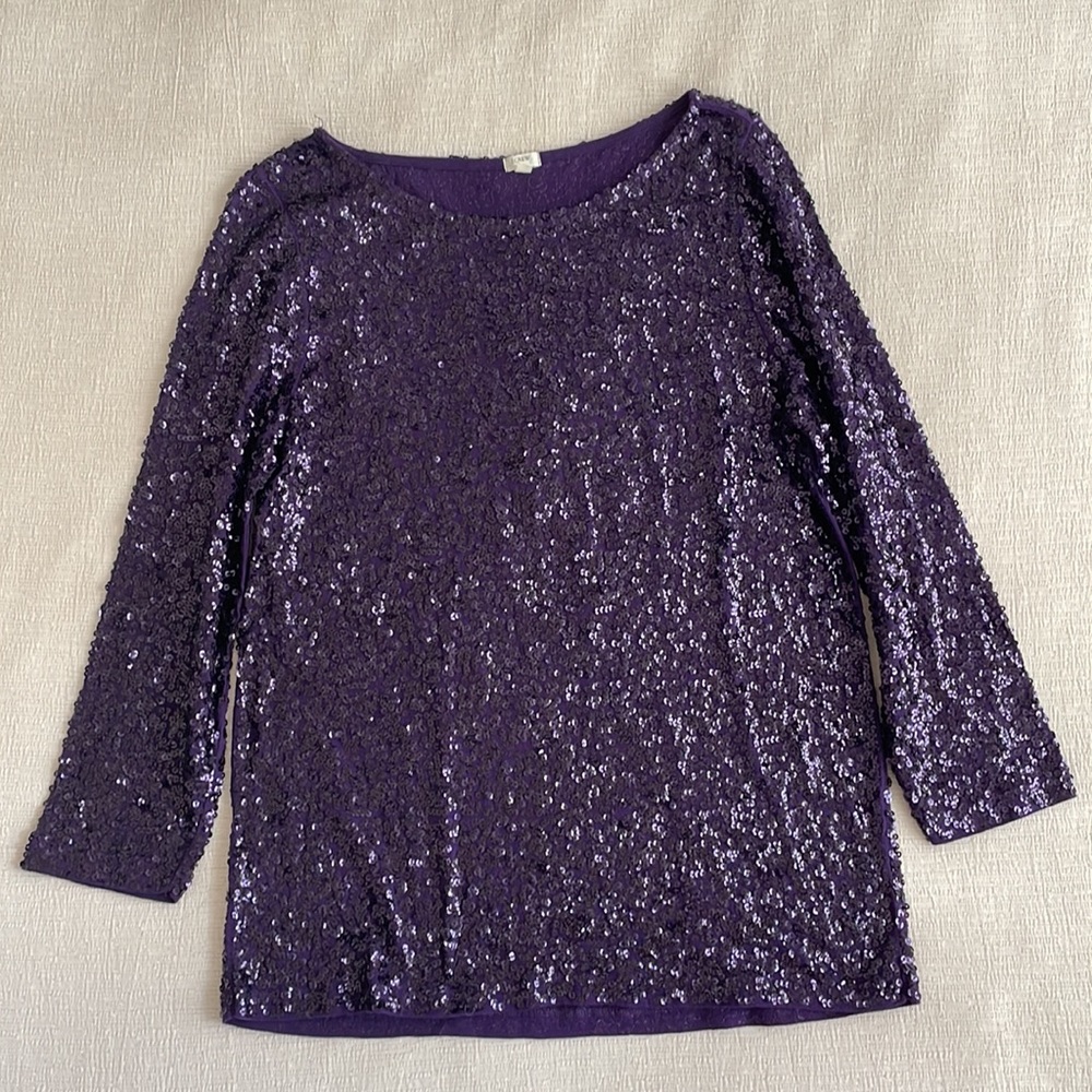 J Crew Sequin Top